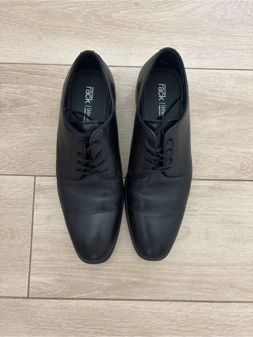 Nordstrom Rack Gavin Plain Toe Lace up black size 9.5 dress shoe. Worn 2 times.